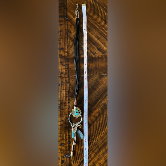 Turquoise Multi-Color Pendant Necklace - Picture 2 of 2